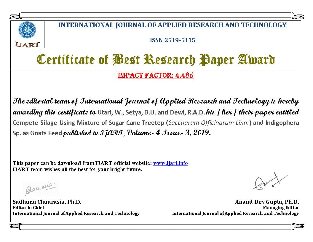 BEST RESEARCH PAPER AWARD