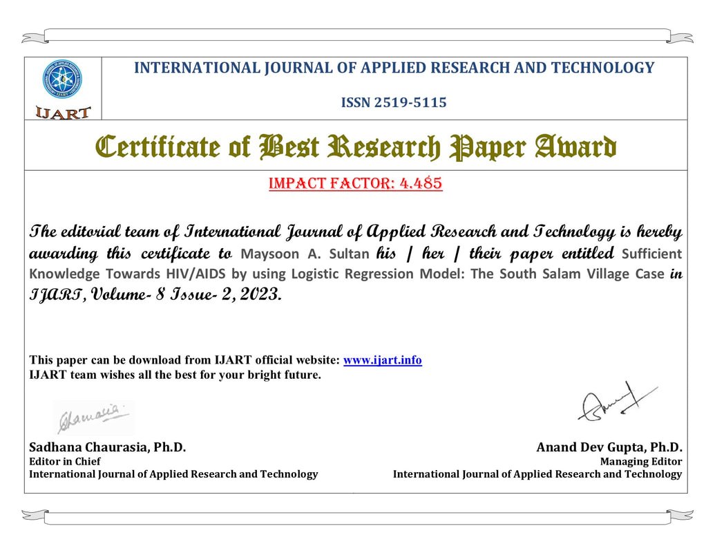 BEST RESEARCH PAPER AWARD